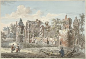 Maarssen yakınlarındaki Huis ter Haar'ın harabesi by Jan Philip Reuthel jr.