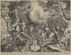 Birleşik Eyaletlerin Gelişen Devleti Alegorisi by Jan Pietersz Saenredam