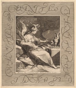 Kibir kibir, her şey kibir by Jan Pietersz Saenredam, after Abraham Bloemaert