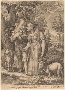 Bahar by Jan Pietersz Saenredam after Hendrik Goltzius