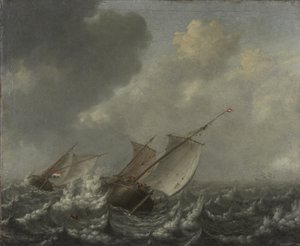 Dalgalı Denizde Gemiler, 1620