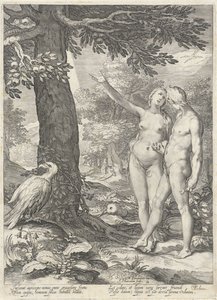 Adem ve Havva, İyilik ve Kötülük Bilgisi Ağacının Önünde Adem ve Havva (dizi adı) by Jan Saenredam