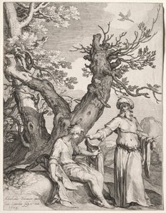 Ahiya ve Yeroboam, 1604. by Jan Saenredam