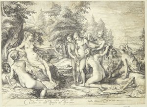 Diana ve Callisto by Jan Saenredam