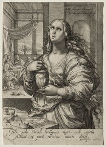 Yeni Ahit'in Kahramanları: Mary Magdalen by Jan Saenredam