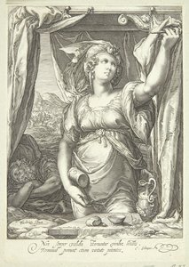 Jael ve Sisera by Jan Saenredam