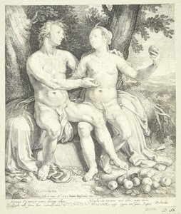 Vertumnus ve Pomona by Jan Saenredam
