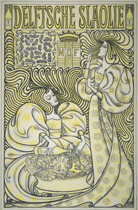 Delft Salad Oil posteri, pub.1894 (renkli litho) by Jan Toorop