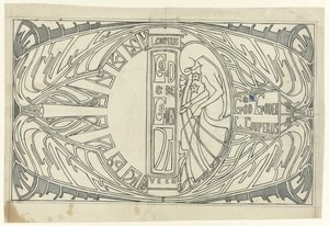 Bant tasarımı: Louis Couperus, Tanrı ve Tanrılar, 1903 by Jan Toorop