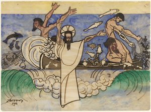 Mucizevi balık avı by Jan Toorop