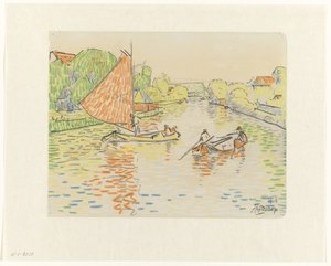 Veere'deki Kanal by Jan Toorop