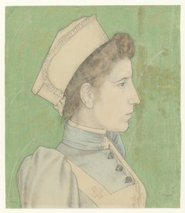 Hemşire Nelly'nin Portresi Portret van Nelly Goudkade by Jan Toorop