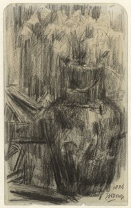 Bir iç çiçekli vazo by Jan Toorop