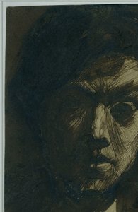 Ressam Jan Toorop'un otoportresi by Jan Toorop