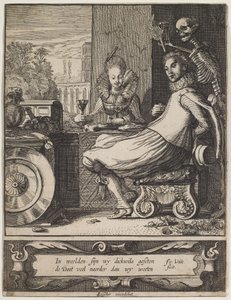 Ölüm Bir Çifti Şaşırtıyor, c.1618-20 (gravür ve gravür) by Jan Van de II Velde