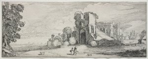 Manzaralar ve Harabeler: Brederode Kalesi. by Jan Van de Velde