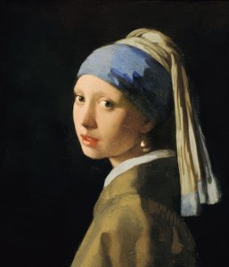 İnci olan kız by Jan Vermeer van Delft