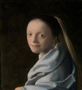 Genç Bir Kadının Çalışması, ca. 1665-67. by Jan Vermeer van Delft