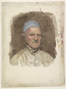 Mavi şapkalı adam portresi by Jan Veth