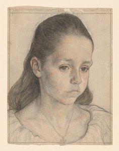Bir kız Kolkman portresi by Jan Veth