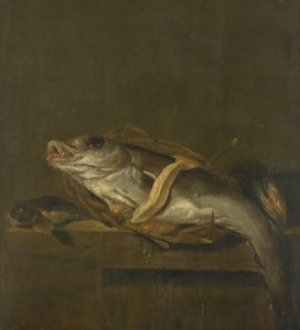 Bir Haddock ve Gurnard ile Natürmort by Jan Vonck