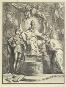 Trondende duraklaması Adrianus VI Başlık sayfası: Burmann, Kasper. Hadrianus VI by Jan Wandelaar