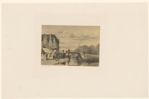 Kanal ile şehir manzarası by Jan Weissenbruch