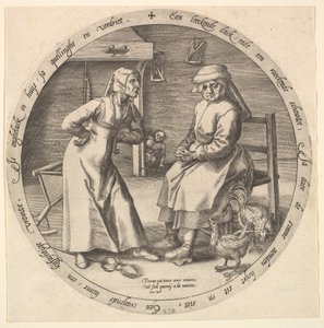 Azar Kadın ve Kıkırdayan Tavuk, ca. 1568.