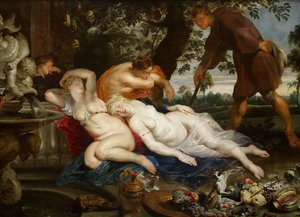 Cymon ve Iphigenia - Jan Wildens (1586-1653). Tuval üzerine yağlı boya, c. 1617. Ebat : 208x282 cm. Sanat Tarihi Müzesi, Viyana
