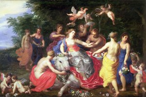 Avrupa ve Boğa by Jan and Balen Brueghel