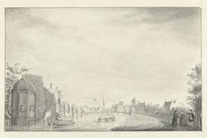 Amstel üzerinde Ouderkerk by Jan de Beijer (possibly)