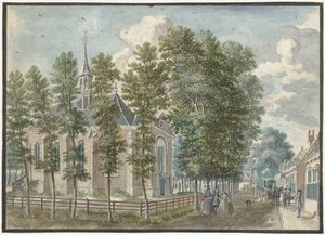 Bloemendaal kilisesinin görünümü by Jan de Beijer