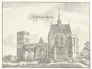 Mill'deki kilisenin kalıntıları by Jan de Beijer