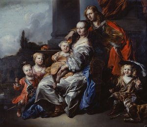 Hollandalı Bir Ailenin Portresi by Jan or Joan van Noordt