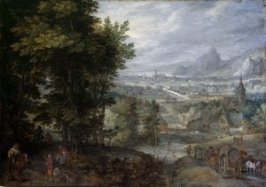 Ormanlık Bir Manzara by Jan the Elder Brueghel
