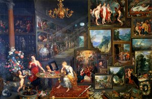 Görme ve Koku Alegorisi, c1590-1625 by Jan the Elder Brueghel