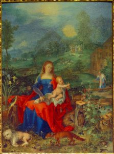 María með mörg dýrin by Jan the Elder Brueghel