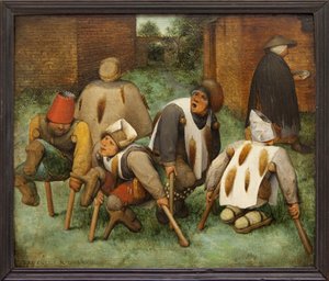 Dilenciler (panelde yağ) by Jan the Elder Brueghel