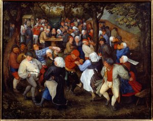 Gül partisi ya da düğün dansı. Jan I Brueghel Dit De Velours (1568-1625) Ec. alev by Jan the Elder Brueghel