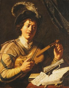 Keman Akordu Genç Adam, c.1623-5 by Jan the Elder Lievens