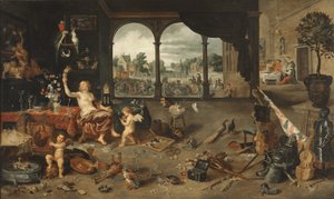İnsan hayatının kibri, 1631 by Jan Brueghel the Younger
