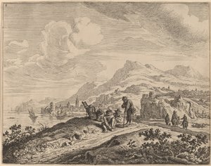 Ren Nehri manzarası by Jan van Aken after Herman Saftleven