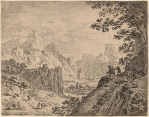 Ren Nehri manzarası by Jan van Aken after Herman Saftleven