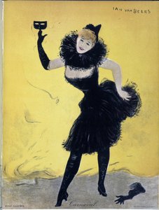 Karnaval, “Revenue illustrée””nin kapağı, Jan Van Beers, sd. 19. yüzyıl by Jan van Beers