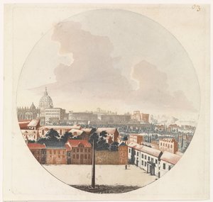 Roma manzarası by Jan van Call (I) (possibly)