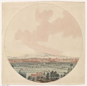 Roma şehrinin ve çevredeki manzaranın görünümü by Jan van Call (I) (possibly)