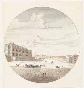 Berlin şehir kalesinin kare tarafından görünümü by Jan van Call (I) (possibly)
