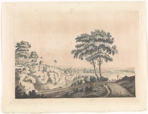 Bir tepe üzerinde bir kale ile manzara by Jan van Call (I) (possibly)