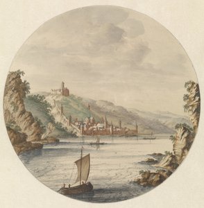Bacharach kasabasının görünümü