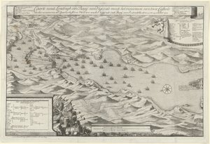 Vigo Körfezi Savaşı ve İspanyol Gümüş Filosunun Ele Geçirilmesi, 1702 Caarte vande Landingh, iki Casteel